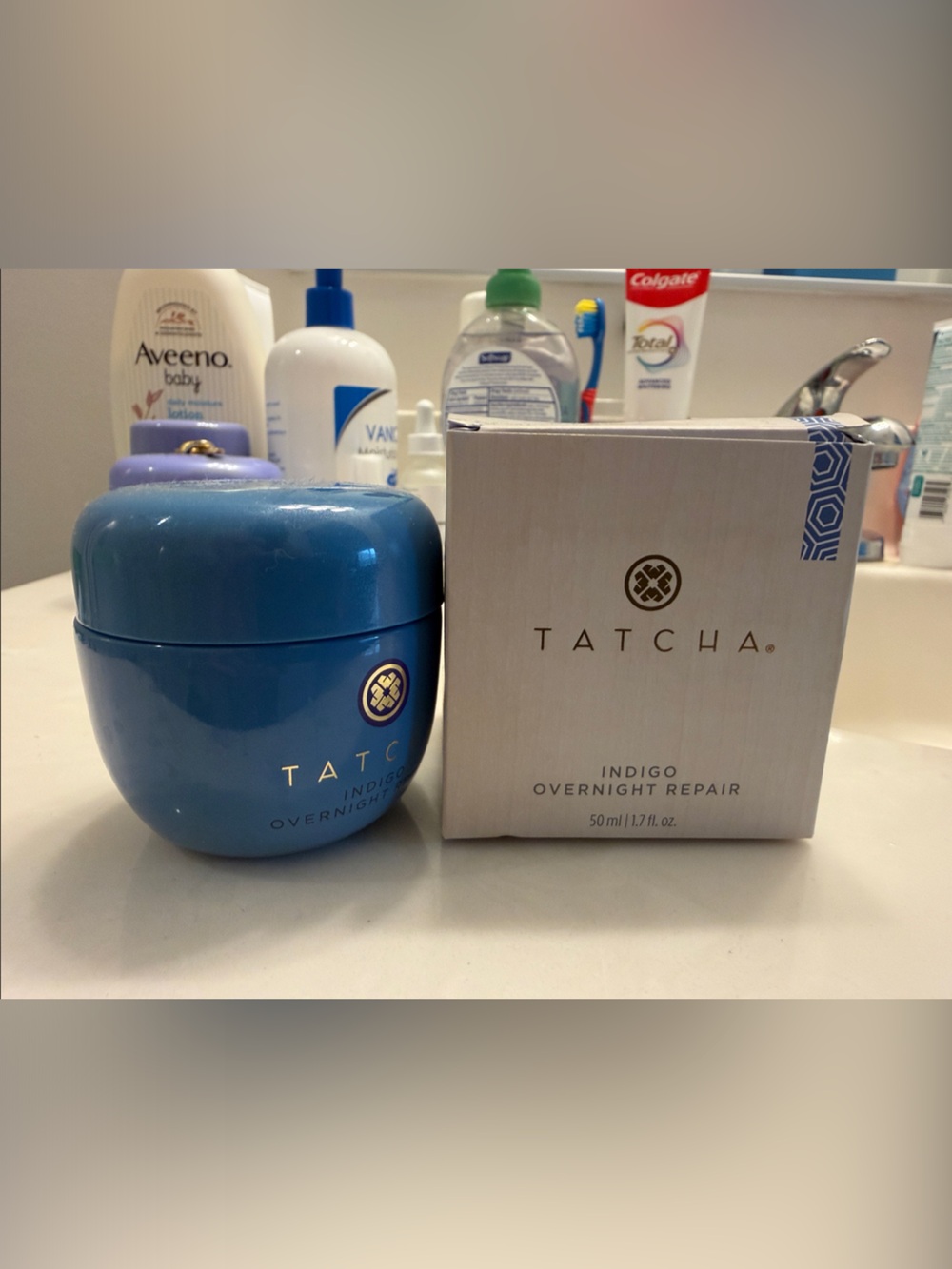 Tatcha Indigo Overnight Repair Cream - Blue